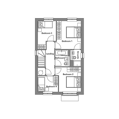 Stubley Meadows, The Cromwell, First Floor Plan