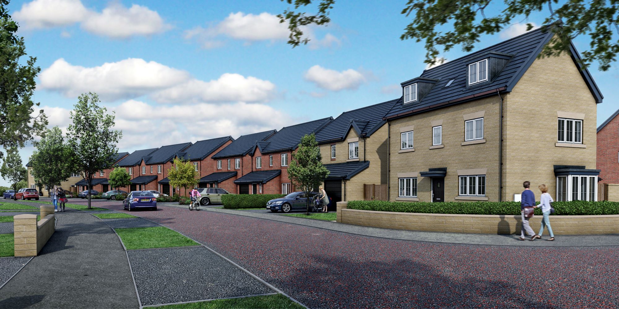 New Housing Development In Littleborough At Stubley Meadows