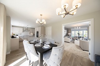 Photograph of large room at Stubley Meadows show home